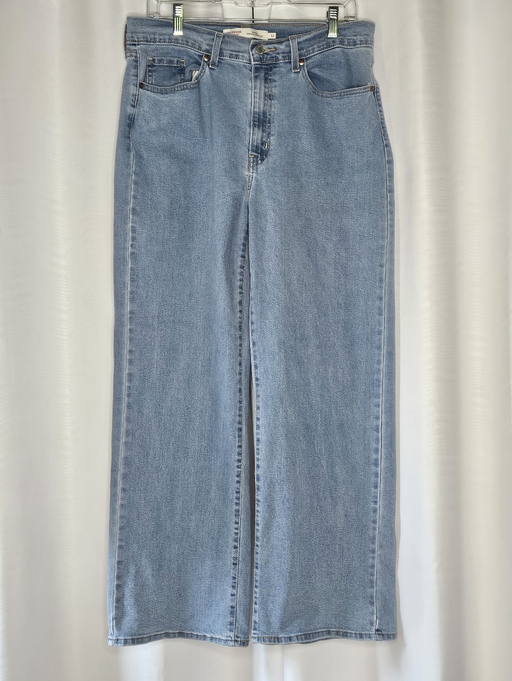 Levi's Signature Heritage Original Wide Leg light wash denim size 12